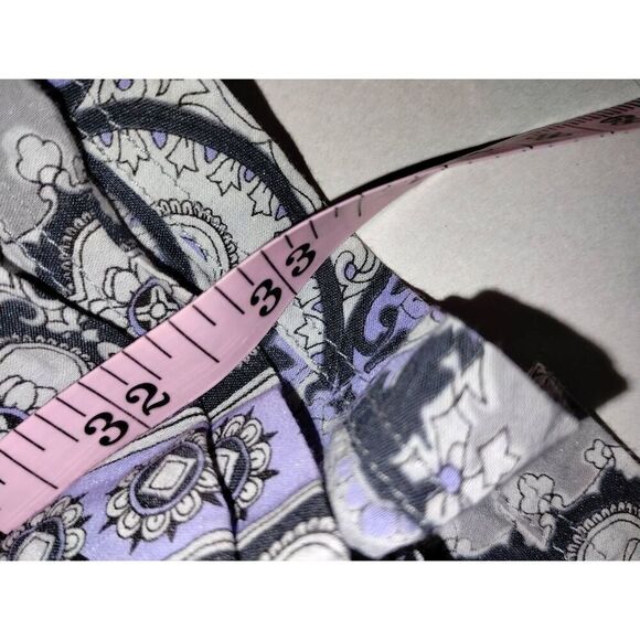 Athleta Womens Dress Sz Medium Mini Gray Lavender Tunic Wrap Stretch Cottagecore - Picture 12 of 14